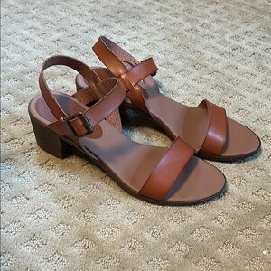 Rock & Candy Brown Leather Sandals, 9